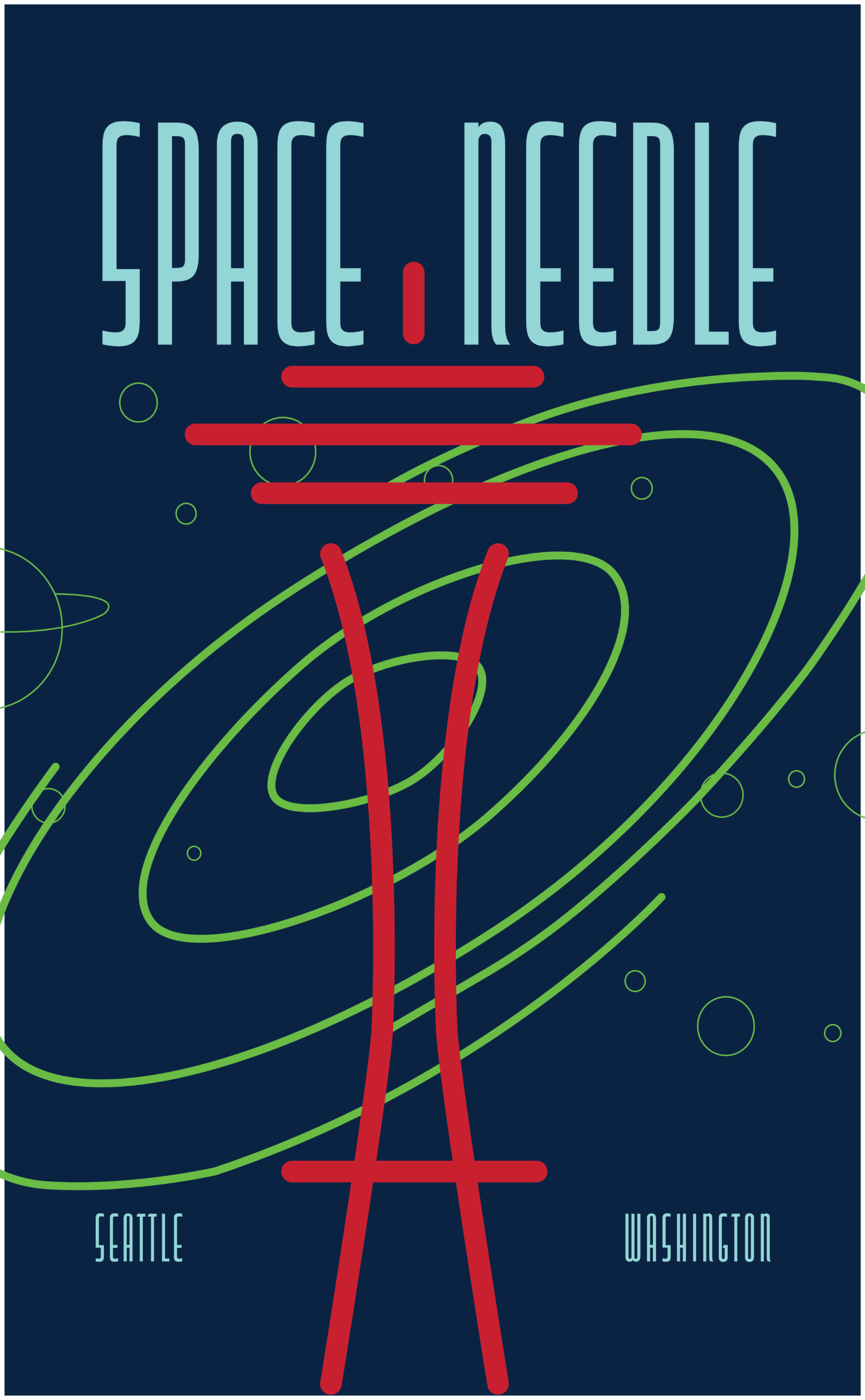 Seattle Space Needle Poster