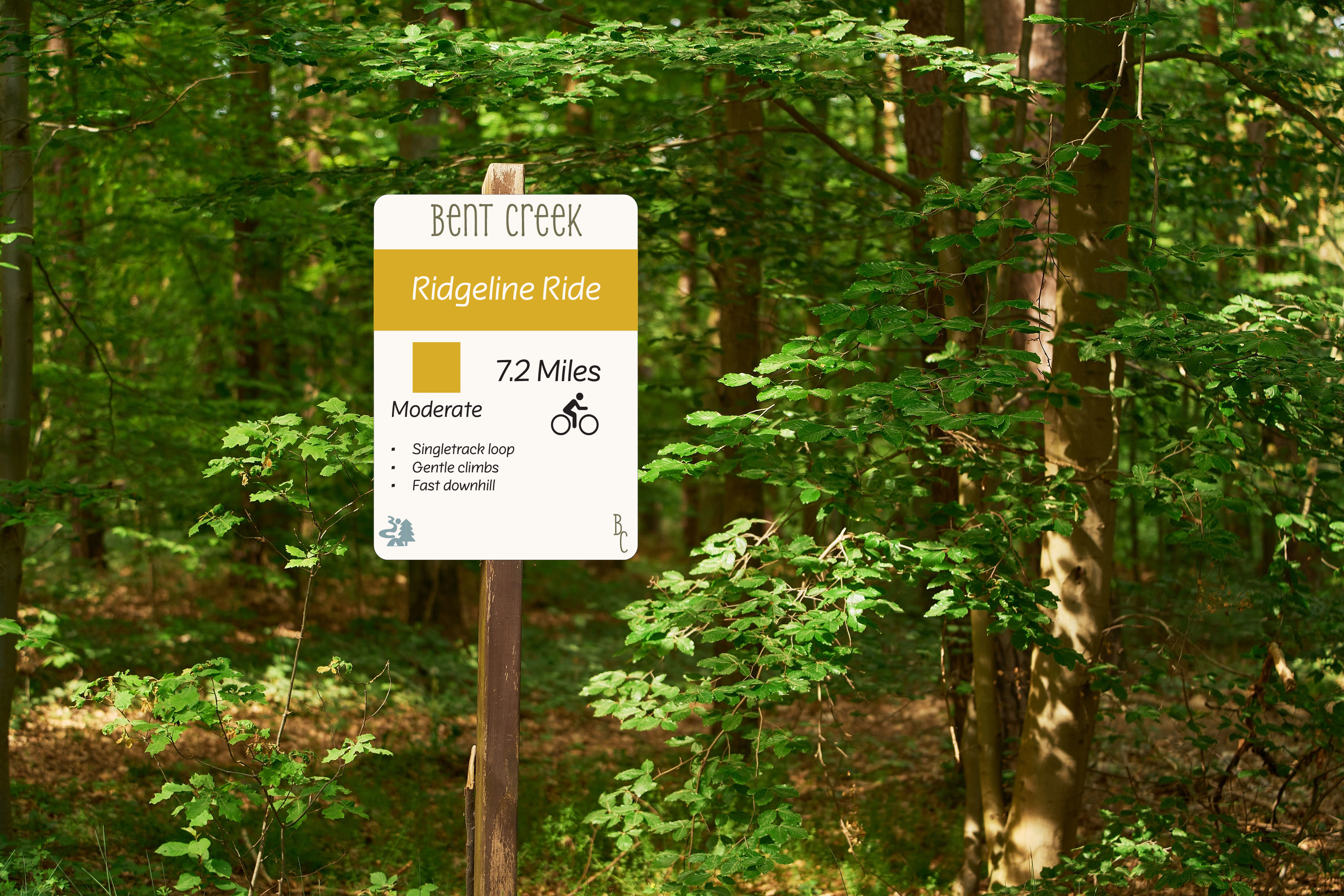 Trail Sign Mockup Trail Sign Mockup
